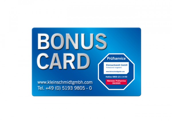 Bonus Card Abgasmessgerät 4 Jahre