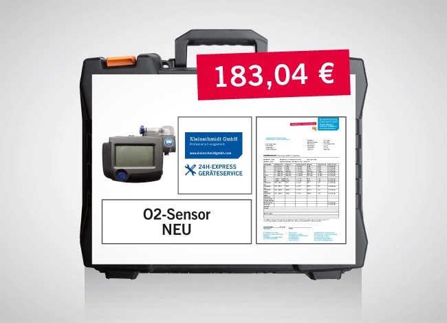24h-Service mit neuem O2-Sensor für Woehler A500