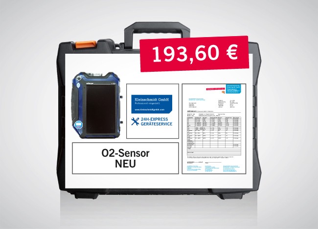 24h-Service mit neuem O2-Sensor für Woehler A550