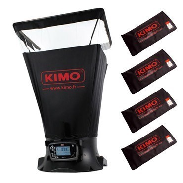KIMO Volumenstrommesshaube-KOMPLETT mit 5 versch. Messhauben DBM 610 C