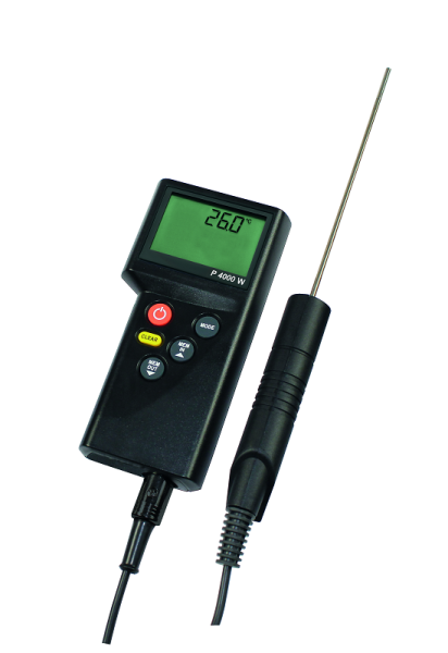 Dostmann P4000W Wasserdichtes Profi-Thermometer, 1-Kanal, für PT100 Sensoren