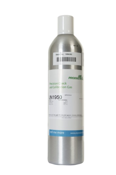 Prüfgas 34 l Flasche 100 ppm Iso-Butylen in Luft