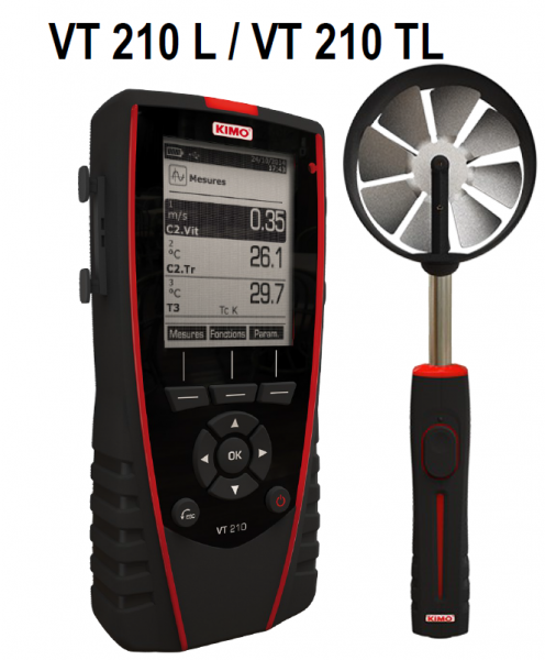 KIMO Anemometer-Hygrometer-Thermometer - VT 210 TL