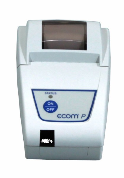 ecom-P, IR-Drucker, für die Dokumentation der gemessenen Werte
Geliefert mit 1 Druckerrolle & Batterien