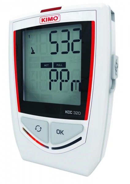 KIMO KCC-320 Datenlogger für Temperatur, Feuchte, Luftdruck, CO2