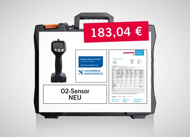 24h-Service mit neuem O2-Sensor für Woehler A400